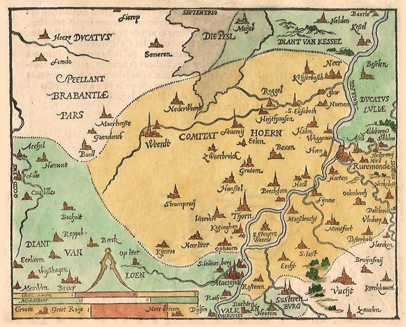 Noord Limburg en Peellant 1598 Heyns